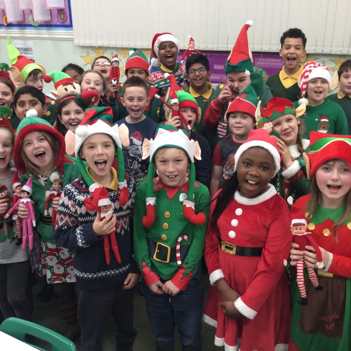 St Joseph's Academy Year 5 National Elf Day